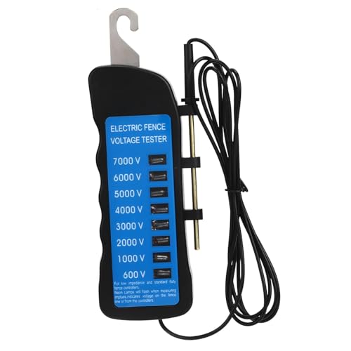 7KV Electric Fence Voltage Tester, High-Precision Fence Tester, 6 Neon Indicator Lights/Portable Lightweight Fence Tester, Suitable for Livestock, Orchard Fences, and Temporary Safety Tools - style: 600v-7kv