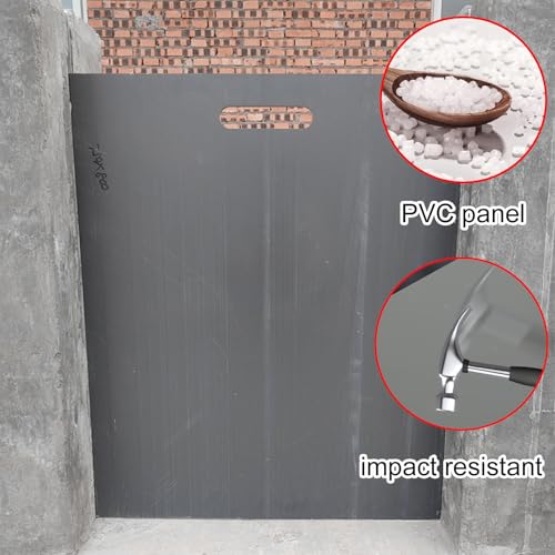 Pig Farm Livestock Field Fence, PVC Ranch Pig Stall Door Guards, Liftable Commercial Farm Barrier for Animal Safety(80X90CM) - size: 80X90CM