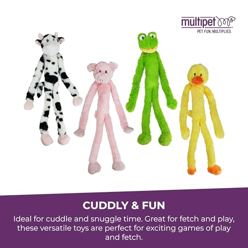 Multipet's Swingin Slevin XXL Oversized 30-Inch Yellow Duck Plush Dog Toy - size: 27", style: Duck