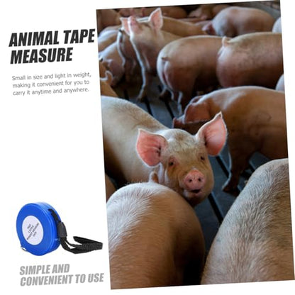Cattle and Pig Weight Measuring Tape 2.5m Animal Girth Tape Measure for Livestock Body Measurement Farm Use Style