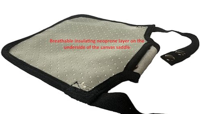 DOWN UNDER OUTDOORS 2 Pack Medium-Large Chicken Saddles with Adjustable Straps, Chicken Apron, Poultry Saver, Pet Supplies, Including Shoulder Covers (Insulated Light Grey) - color: Insulated Light Grey