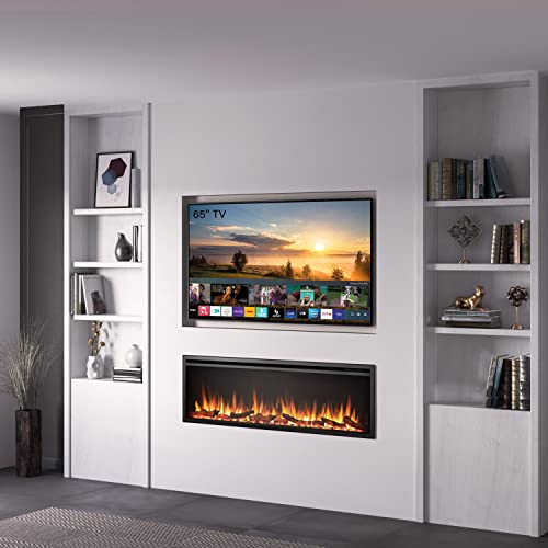 LegendFlame Austin in Wall Recessed & Wall Mounted Electric Fireplace (60") - size: 60"