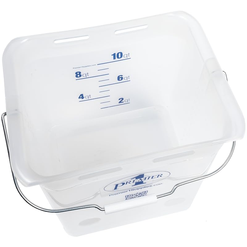 Premier 1 Lamb 'N' Goat Kid Prima Orphan Feeding Bucket (2.5 Gallon Square - 4 Holes) - size: 2.5 Gallon Square - 4 Holes