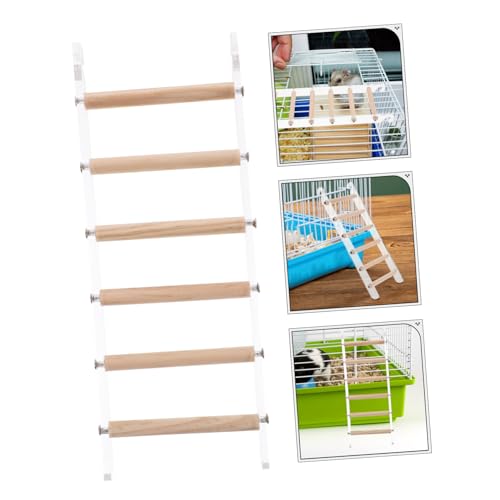 Bird Ladder for Parrots and Small Birds Climbing Perch Efficient Space Utilization Encourages Activity and Exercise Birdcages and Design for Hamsters Cockatiels and Budgerigars