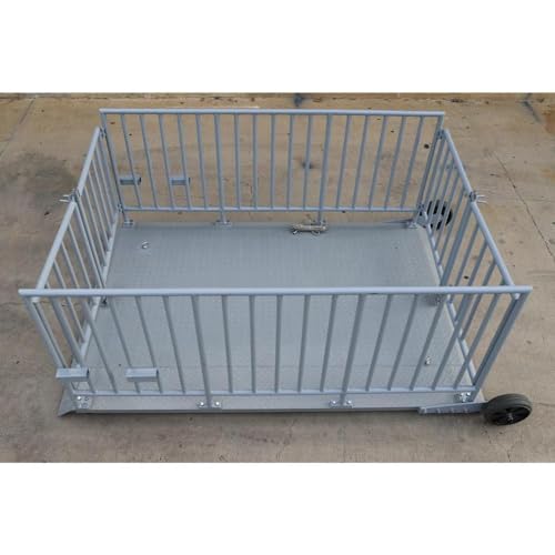 Liberty LS-930 (60” x 84”) Portable Livestock Scale – 5,000 lb x 1 lb Capacity Cage System – Heavy Duty Animal Scale with Indicator, Casters & Ramps for Cattle, Sheep or Goat Weighing - size: 84.0"L x 60.0"W x 40.0"H, style: 5000 lb x 1 lb