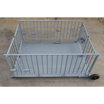 Liberty LS-930 (60” x 84”) Portable Livestock Scale – 5,000 lb x 1 lb Capacity Cage System – Heavy Duty Animal Scale with Indicator, Casters & Ramps for Cattle, Sheep or Goat Weighing - size: 84.0"L x 60.0"W x 40.0"H, style: 5000 lb x 1 lb