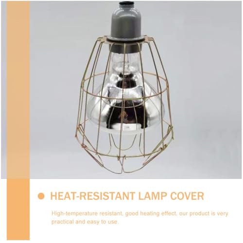 3Pcs Heat-Resistant Livestock Bulb Covers with Sturdy Light Cage for Poultry and Piglet Heating Lamps, Waterproof and Wear-Resistant Lamp Shade Accessory for Animal Housing Use