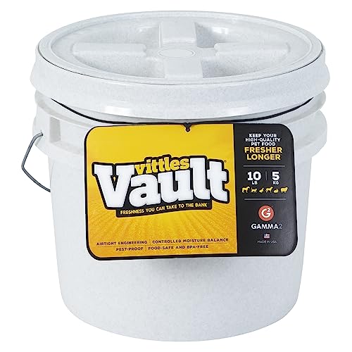 Gamma2 Vittles Vault Dog Food Storage Container, Up to 10 Pounds Dry Pet Food Storage, Made in USA - size: 10 Pound