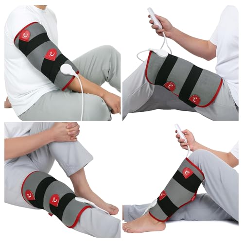 Comfytemp Leg Heating Pad, FSA Eligible Items Only List Wearable Heat Pad for Leg and Calf, HSA Electric Heat Wrap for Thigh/Knee/Arm/Hamstring Soothing Warmth, Birthday Gifts for Mom/Women/Wife/Her - size: Large