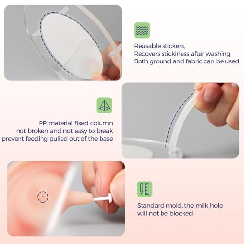200ml Silicone Multi-Pet Milk Feeder with 4 Nipples(Pink) | Feeds 4 pets at once! Silicone, Stable base, Smooth milk flow. Leak-proof needles seal unused nipples. Includes syringe. - color: Pink, size: 200ml
