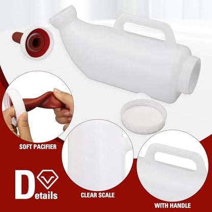 Calf Bottle 2.6 Quart Horizontal Calf Milk Feeding Bottle with Hand Grip Handle for Calves and Livestock Care