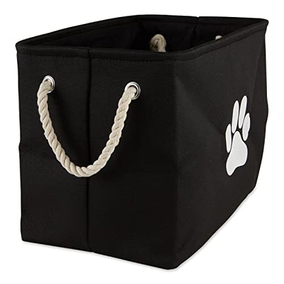 Bone Dry Pet Storage Collection Collapsible Bin, Black, Medium Rectangle - color: Black, size: Medium Rectangle