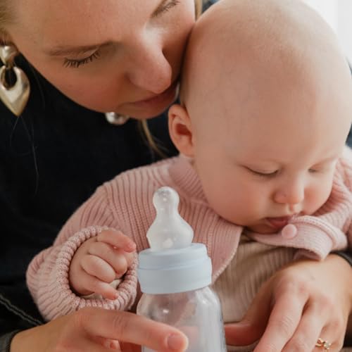 BIBS Baby Bottle Silicone Nipple 2 Pack - Anti-Colic, BPA-Free, Round Silicone Nipple, Thick Flow, Lightweight & Easy to Clean, Suitable for Newborns & Toddlers - color: Thick Flow | Silicone