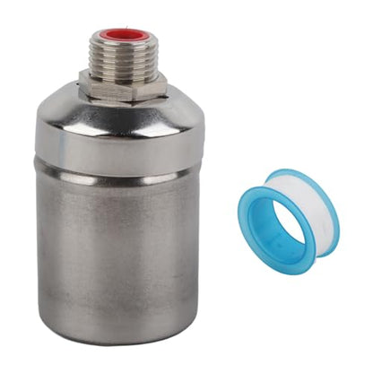 Float Valve, 1/2 Inch Floating Ball Valve Stainless Steel Automatic Water Level Control Water Trough Valve for Water Sink Water Tower