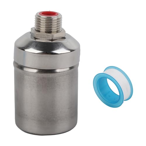 Float Valve, 1/2 Inch Floating Ball Valve Stainless Steel Automatic Water Level Control Water Trough Valve for Water Sink Water Tower