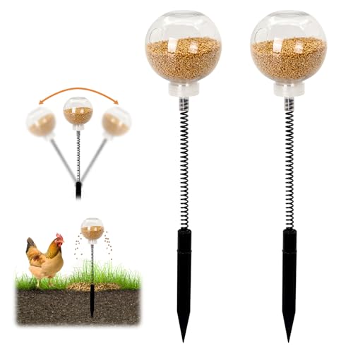 Chicken Peck Toy，Interactive Slow Feed Release Toy for Foraging，Chicken Swing Feeder Coop Accessories Reduce Boredom and Feather Pecking for Hens, Geese, Ducks, Turkeys