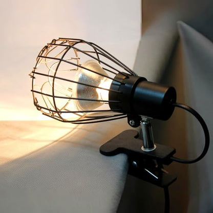 Abaodam Reptile Heat Lamp Cage Guard, Metal Wire Bulb Cover and Anti-Scald Lampshade for Snake, Lizard and Brooder Heater