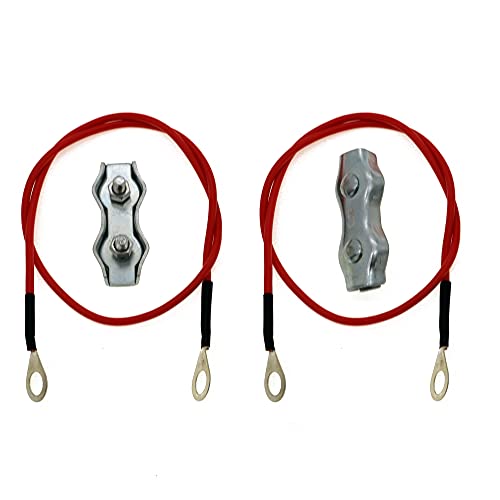 Polywire to Energizer Connector with 2 Pieces Wire and Wire clamp for Electric Fence Connection - style: A