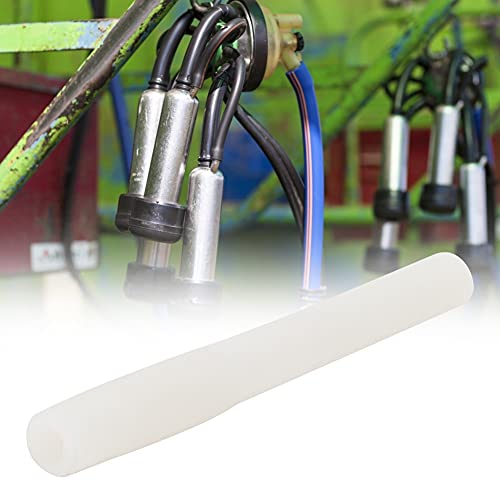 FTVOGUE Food Grade Rubber Milking Tube, Durable Milking Machine Parts for Easy Use By Dairy Farmers (White Short Milk Tubes (4 in a Pack)) - color: White short milk tubes (4 in a pack)
