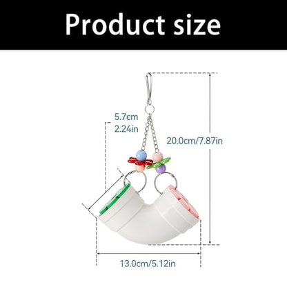 Interaction Foraging Toy for Parrots and Small Pet Stimulates Natural Behavior with Easy Hanging Design Enrichment Bird Exercise