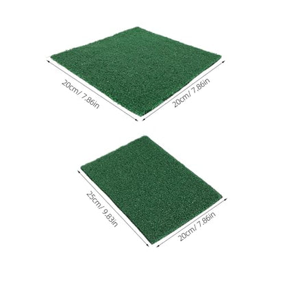 2pcs Reusable Chicken Coop Nesting Pads - Washable Grass Carpet Nest Mat for Laying Hens - Egg-Protecting Artificial Turf Bedding for Poultry House and Chicken Box Liners