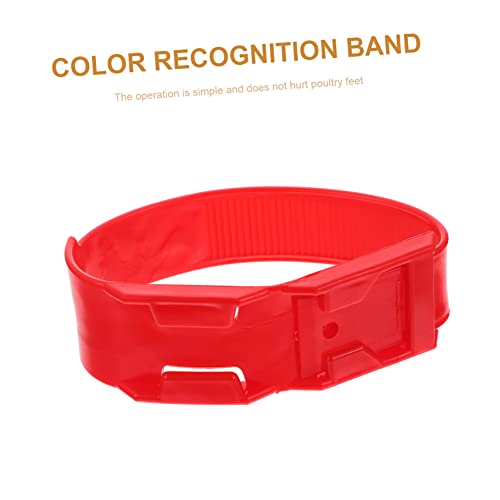 BESPORTBLE Chicken Bands Leg 4pcs Leg Straps for Poultry Marking Cattle Cognition