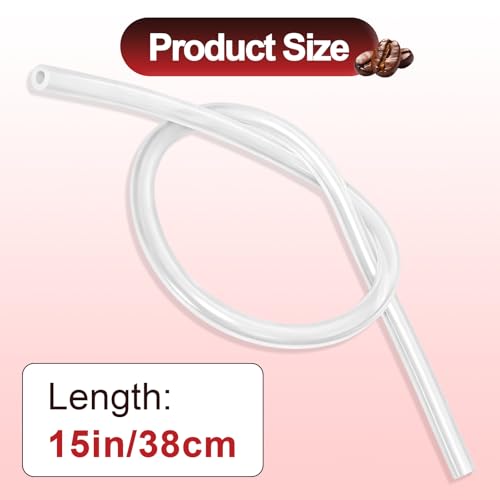 10 Sets Milk Tube Hose Set Compatible with JURA Automatic Coffee Machine GIGA 6 X5/S8/ENA E8 Z10 J8 Twin J9, Each Set Includes 1 Silicone Milk Tube and 1 HP3 Connector (with Cleaning Brush Included)