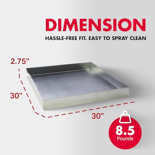 Pet Lodge® Steel Dropping Pan | Rabbit Tray Pan | Waste Pan | 30 X 30 - size: 30x30 Inch (Pack of 1)