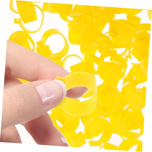 SUPVOX 100Pcs Adjustable Poultry Leg Bands for Chickens Ducks and Geese Colorful Identification Rings Open-Style Clips for Farm Marking and Bird Supplies Color