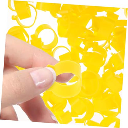 SUPVOX 100Pcs Adjustable Poultry Leg Bands for Chickens Ducks and Geese Colorful Identification Rings Open-Style Clips for Farm Marking and Bird Supplies Color