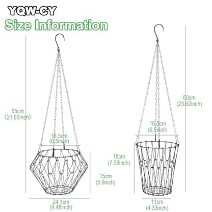 Hanging Chicken Feeder, Foldable Chicken Vegetable Fruits Feeder, Poultry Feeding Holder Basket with Hanging Chain, Veggie Treat Ball for Chicken Coop Accessories (2 Pack) - style: 2 Pack
