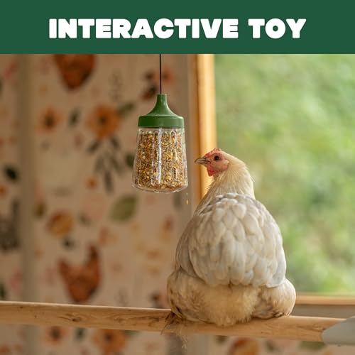 Omlet Pendant Peck Toy | Interactive Slow-Feed Chicken Treat Dispenser | Boredom Busting Enrichment for Hens | Holds About 300g of Feed | Encourages Pecking & Foraging | Available in 2 Designs - style: Pendant