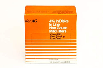 Kenag Milk Filter Disks 4-9/16" (100 disks) (2 Pack) - size: 2 pack