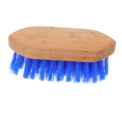 Sosoport Horse Grooming Brush with Stiff Bristle for Gentle Massage Horse Comb for Cleaning and Shedding Cattle and Donkeys Comfortable Smooth Surface Blue