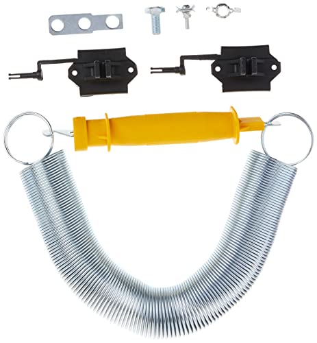 Zareba Spring Gate Kit for Electric Fences - Highly Visible - Contains 1 Plastic Gate Handle, 1 Spring, 2 Gate Insulators - GHKS16-Z - size: (Pack of 1)