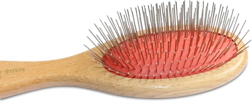 Mars Coat King Professional Grooming Brush for Dog and Cats. (8.5", 1" Stainless Steel Pins) - color: 1 " stainless steel Pins, size: 8.5"