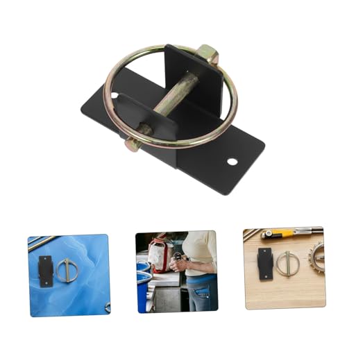 Heavy Duty Steel Stall Water Bucket Holder with Locking Pin Design Wall Mount Bucket Holder for Grain Feed for Livestock in Gardens and Garages