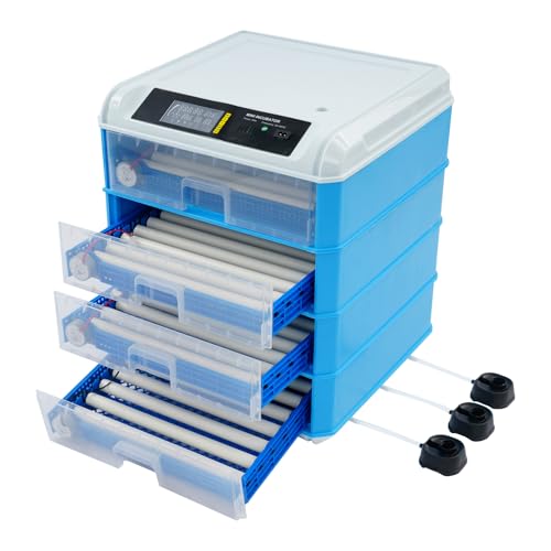 Automatic Egg Incubator, Digital Poultry Hatcher Machine with Temperature & Humidity Control, 240 Egg Electric Large Incubators with 5 incubation modes & Automatic Egg Turning for Chickens Ducks Birds