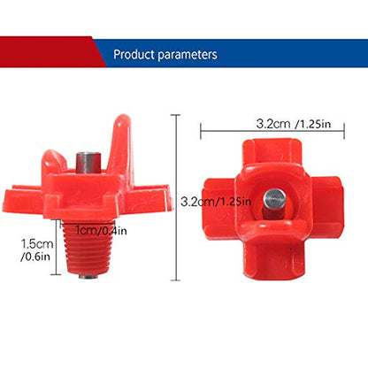 Doublewood 30Pcs Chicken Nipples Horizontal Side Mount Poultry Water Nipple Waterer Drinker Outdoors for Chicken Ducks Quail and Other Poultry (30)