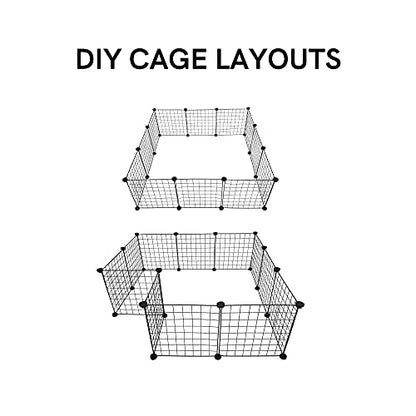 Midlee Guinea Pig Grid Cage Panels- Set of 12 - size: 12" x 12"