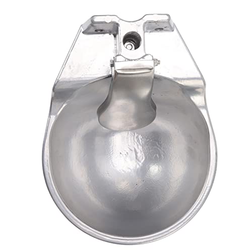 CDQL Automatic Livestock Drinking Bowl Farm Animals Waterer Extra Large Livestock Push Paddle Automatic Metal Waterer Aluminium Alloy Thickened Drinking Sink for Horse Cattle Sheep Dog