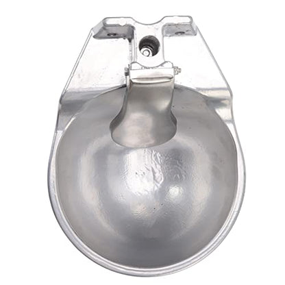 CDQL Automatic Livestock Drinking Bowl Farm Animals Waterer Extra Large Livestock Push Paddle Automatic Metal Waterer Aluminium Alloy Thickened Drinking Sink for Horse Cattle Sheep Dog