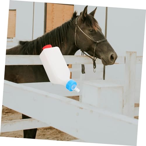 Hanging Lamb Feeding Bottle for Goats and Sheep Calf Nursing Container Adjustable Design Sturdy Animal Milk Feeder for Pets and Livestock