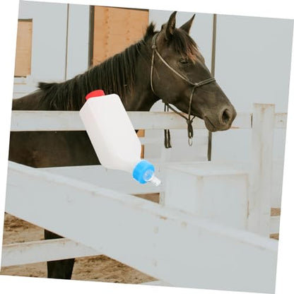 Hanging Lamb Feeding Bottle for Goats and Sheep Calf Nursing Container Adjustable Design Sturdy Animal Milk Feeder for Pets and Livestock