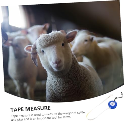 Animal Measuring Tape 2.5m for Cattle and Horses, Blue Girth Weight Tape Measure for Pig, Goat, and Livestock Body Measurement Tool Style