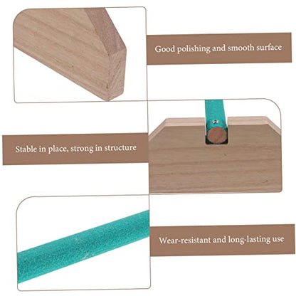 Wooden Chicken Perch Adjustable Roosting Stand for Hens and Chicks Sturdy Chick Standing Bar Natural Wood Bird Perch for Coop Accessories