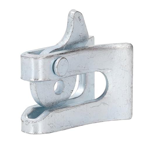 5 Sets Pig Fence Door Latch, Thickened Galvanized Steel Plate Farm Gate Latch with an L Lock Bolt Hardware Gate Locks for Farrowing Bed Farm Gate (Wall Thickness 4.5mm)