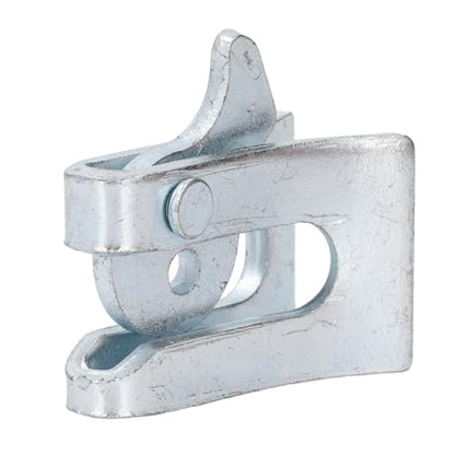 Pig Fence Latch, 5 Sets Galvanized Steel Plate Door Lock for Farrowing Bed Nursery Bed, with L Lock for Sturdy Secure Enclosure (Wall Thickness 4.5mm)