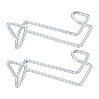 2Pcs Horse Feed Bucket Hooks, Heavy Duty Metal Stall Stable Hanger for Barn Fence Livestock Accessories, with Weather Proof Coating for Equestrian Water Holder