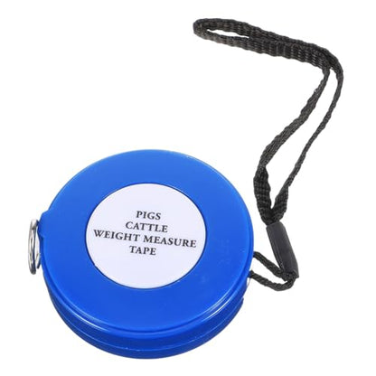 Animal Weight Tape Measure 2.5m for Cattle Pig Goat, Blue Sturdy Livestock Girth Measuring Tape for Farm Use Style